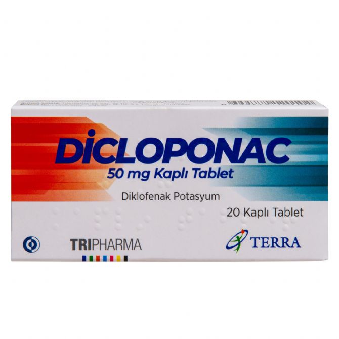 DİCLOPONAC COATED TABLET 50 mg