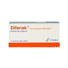 DİFENAK 100 MG 10 TABLETS