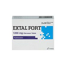 EXTAL FORT 1200 MG 20 EFFERVESCENT TABLETS