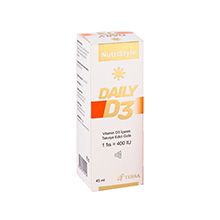 NUTRISTYLE DAILY-D3, VITAMIN D3 SUPPLEMENT, 150.000 IU/45 ML SPRAY, 400 IU PER PUFF